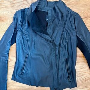 Trouvé leather moto jacket